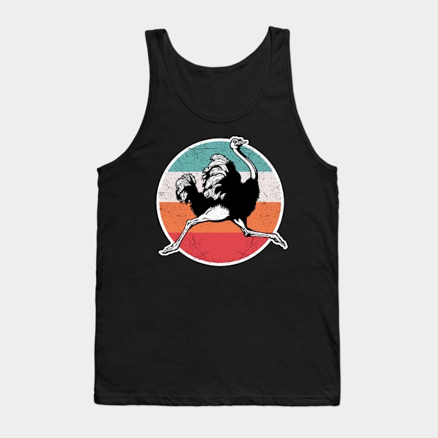 Vintage Retro Ostrich Tank Top by aaltadel